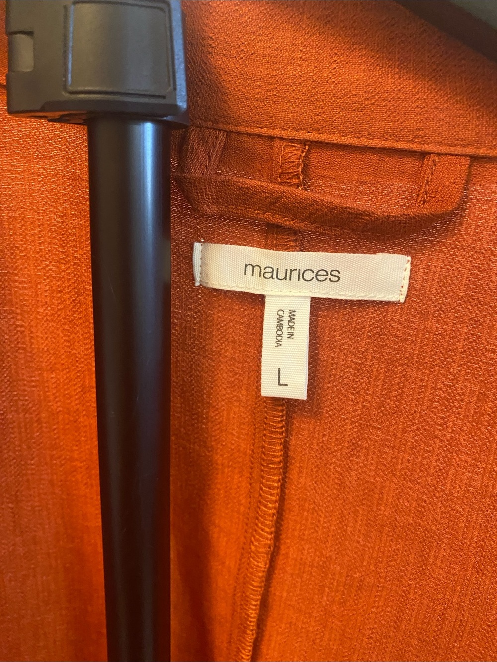 Maurices Rust-Red Single-Button Relaxed Blazer - Picture 3 of 4